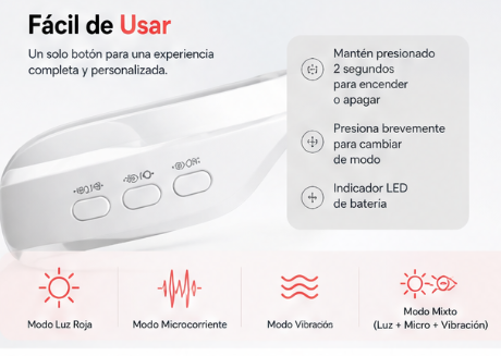 Gafas masajeadoras Lumiara 5 en 1